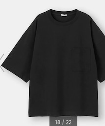 GU | ワイドフィットT(5分袖)／L(Tシャツ/カットソー)