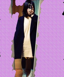 辛子色シャツワンピ(ワンピース)