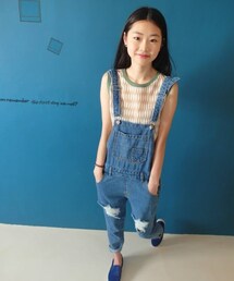 applegreenstore | ✔️絲質幾何圖背心
✔️吊帶男友褲(タンクトップ)