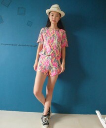 applegreenstore | ✔️花草上衣（兩色：粉、藍）
✔️花草西裝褲（兩色：粉、藍）(その他トップス)