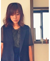 ZARA | http://m.zara.com/jp/ja/ベストセラー/レディース/ベルト付きベスト-c501001p2775700.html(ベスト)