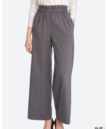 UNIQLO | ハイウェストギャザーワイドパンツ(その他パンツ)