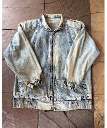 used | chemical wash denim jacket(ブルゾン)