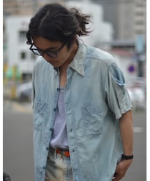 VINTAGE | 1950s vintage chambray shirt(シャツ/ブラウス)