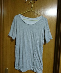 Yohji Yamamoto POUR HOMME | 14ss 二重レイヤードカットソー グレー(Tシャツ/カットソー)