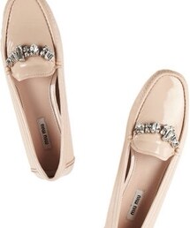 miu miu | ビジューフラットシューズ(バレエシューズ)