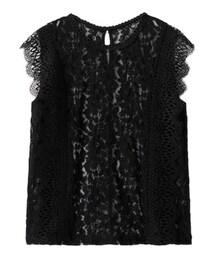 GU | レースデザインT(トップス)