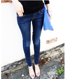 DHOLIC | イエローステッチジーンズ(デニムパンツ)