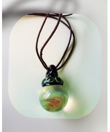 友達の手作りガラスネックレス | ネックレス