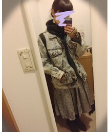 no brand | アウター着用(デニムジャケット)