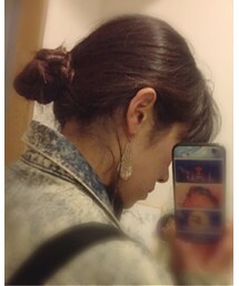 no brand | お団子あたま(ピアス（両耳用）)