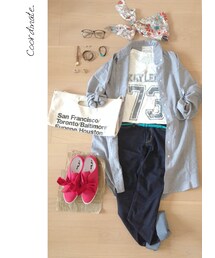 シャツワンピ(ワンピース)