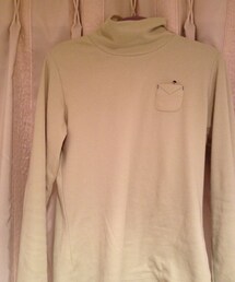 胸ポケット付きタートルネックT(Tシャツ/カットソー)