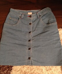 flower | 薄色デニム前開きタイトスカート(デニムスカート)