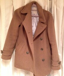 厚手茶コート(ピーコート)