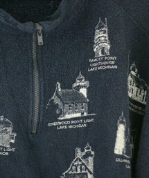 建物がいっぱい描いてある | フリース(その他アウター)