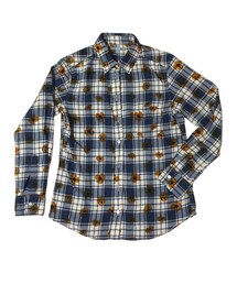 UNIQLO | ネルシャツ / ネイビー×柄(シャツ/ブラウス)