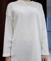 minsshop | （裏起毛♥あったか）アンパン起毛ロングTシャツ（2-color）(Tシャツ/カットソー)