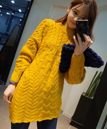 minsshop | （ウール70％♥）サマンサイエローニット(ニット/セーター)