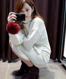 minsshop | ♥トップ+スカートSET♥アーリーポーラツーピース（2color） ♥トップ+スカートSET♥アーリーポーラツーピース（2color）(ニット/セーター)