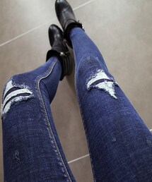 minsshop | 367テリー裏起毛パンツ(デニムパンツ)