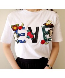 minsshop | EVE刺繍Tシャツ(Tシャツ/カットソー)