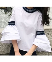 minsshop | ポイントデニムブラウス(シャツ/ブラウス)