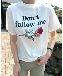minsshop | ローズTシャツ(Tシャツ/カットソー)