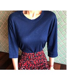minsshop | スラブ7部Tシャツ(Tシャツ/カットソー)