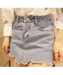 minsshop | インナーパンツ付きDENIMスカート(デニムスカート)