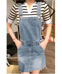 minsshop | 休日のサロペットスカート(ワンピース)