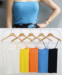 minsshop | サマー★ニットキャミソール(全5色) (Tシャツ/カットソー)