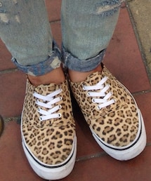 H&M | 豹紋懶人鞋(モカシン/デッキシューズ)