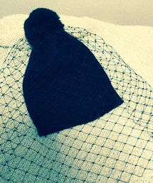 OPENING CEREMONY | opening ceremonyにて購入。
チュールが可愛い。
顔全体を覆うぐらいチュールの幅が広めです。(ニットキャップ/ビーニー)