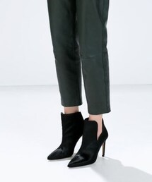 ZARA | ハラコハイヒールブーティ(ブーティ)