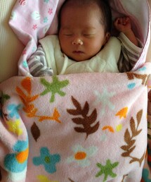 ブランド不明 | 花柄おくるみ(その他ベビー用品)