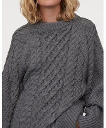 H&M | ケーブルニット/4990円/XL size(ニット/セーター)
