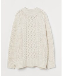 H&M | ケーブルニット/4990円/XL size(ニット/セーター)