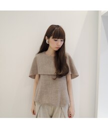 HACHE | 裾リブ袖カットオフウールトップス(ニット/セーター)