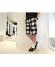 08sircus | ブロックチェックハーフパンツ(その他パンツ)