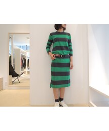 ISABEL MARANT | 2色ボーダーマキシ丈ワンピース(ワンピース)