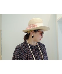 LANVIN | コサージュ付き中折れストローハット(ハット)