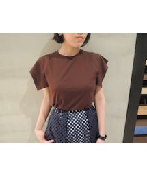 ISABEL MARANT | 袖スリット半袖カットソー(Tシャツ/カットソー)