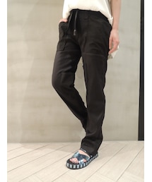 ISABEL MARANT | ウエストリボンポケットパッチロングパンツ(カーゴパンツ)