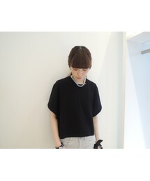 ISABEL MARANT | コットンショート丈ワイド半袖カットソー(Tシャツ/カットソー)