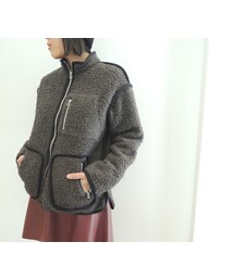 lot lamb | ボアジップジャケット(ミリタリージャケット)