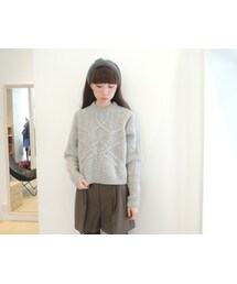 ISABEL MARANT | ウールケーブル編みショートニット(ニット/セーター)