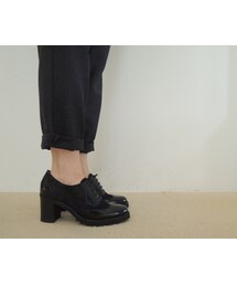 Luca Grossi | スウェード切替ヒールレースアップシューズ(ブーティ)