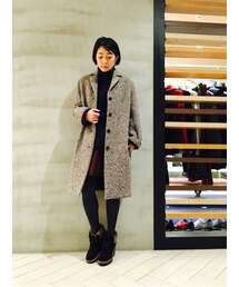 ACNE | カラーネップロングコート(チェスターコート)
