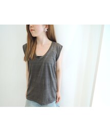 ISABEL MARANT | リネン袖ロールアップカットソー(Tシャツ/カットソー)
